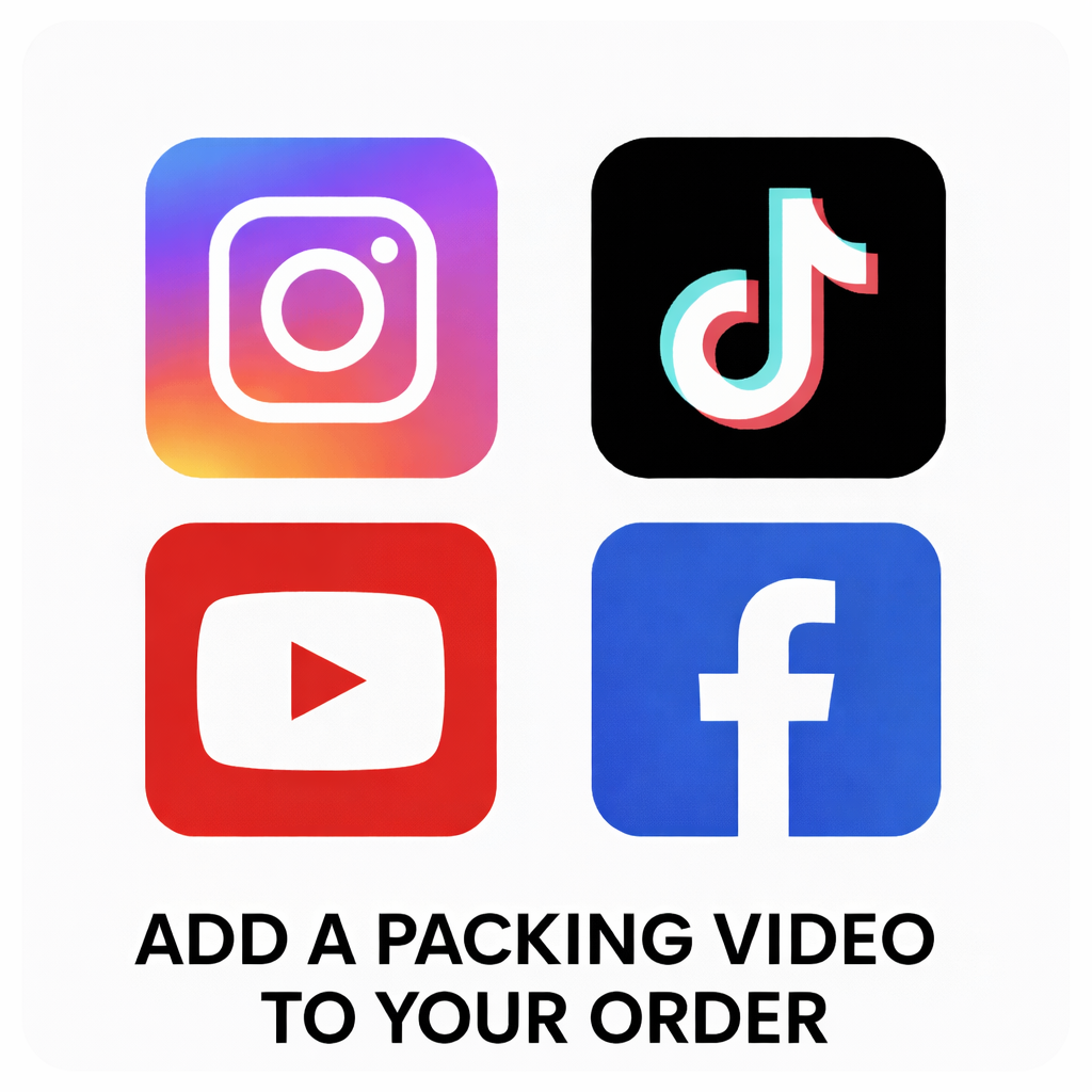Add-on: Personalized Packing Video for TikTok/Instagram/YouTube/Facebook