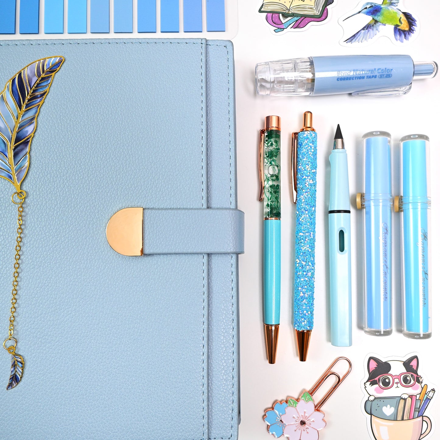 Blue Exclusive Bundle | Aesthetic Stationery & Reading Set