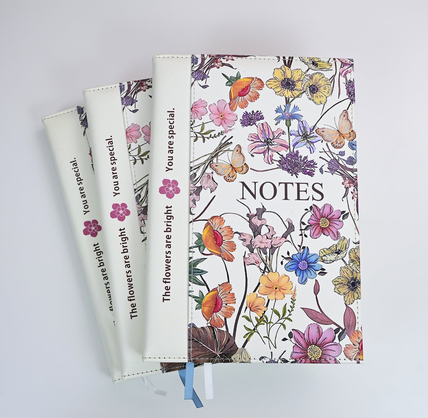 [B-GRADE SALE] A5 Floral Hardcover Journal – "The Flowers Are Bright"