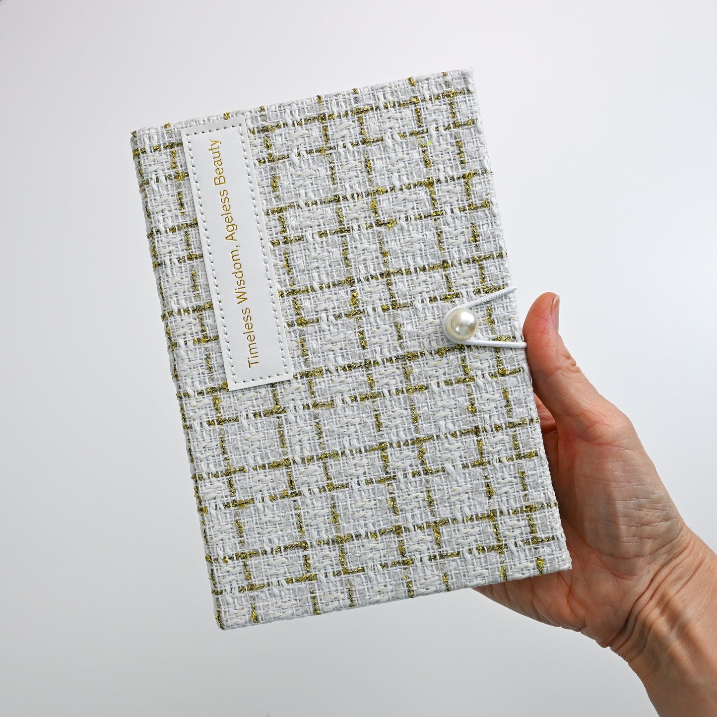 A6 Notebook: Pearl and Tweed Collection