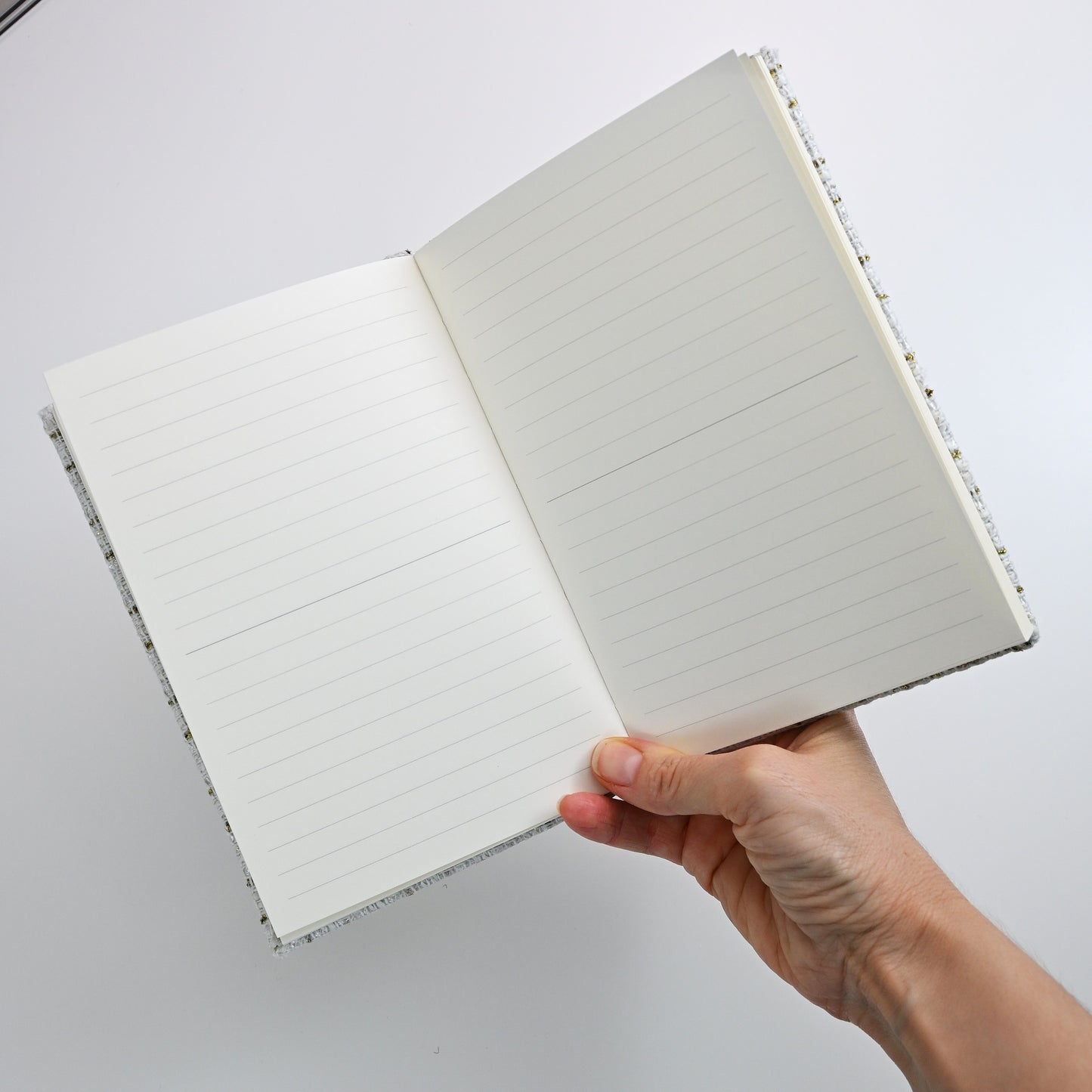 A6 Notebook: Pearl and Tweed Collection