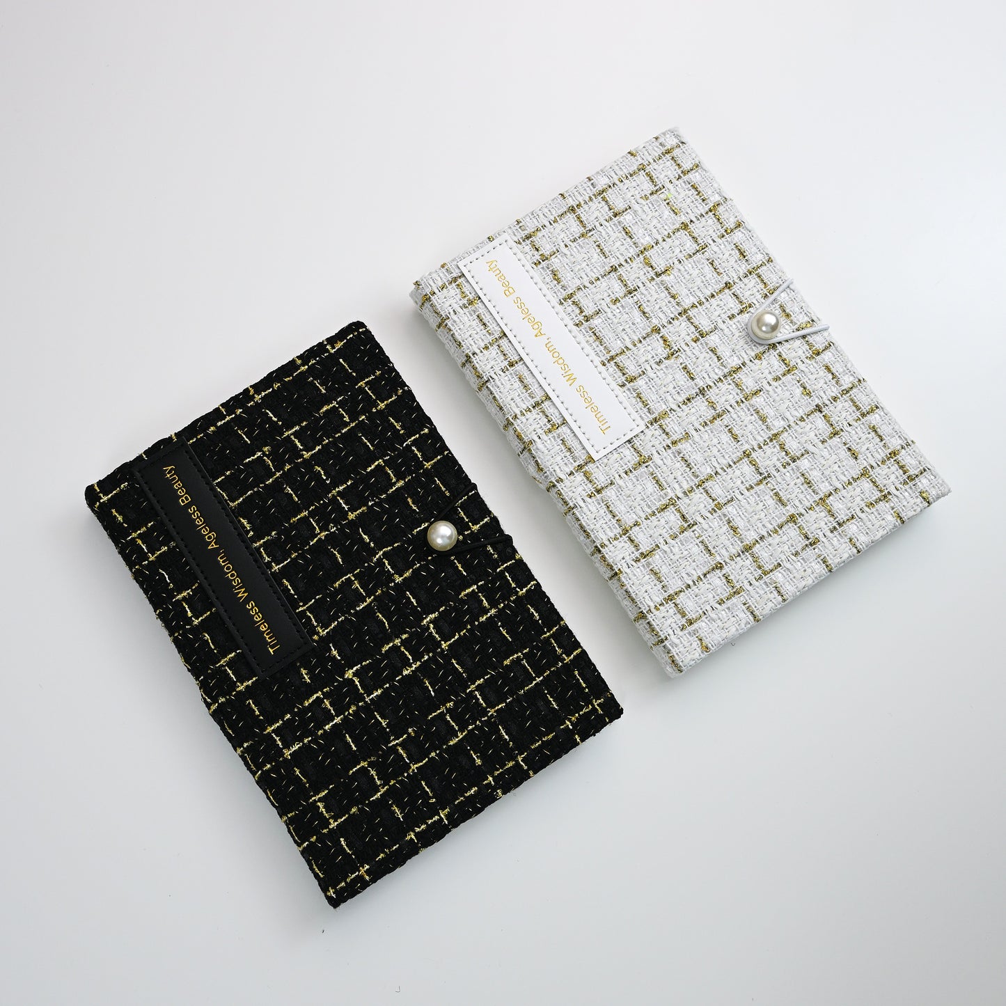 A6 Notebook: Pearl and Tweed Collection