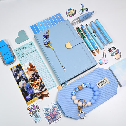 Blue Exclusive Bundle | Aesthetic Stationery & Reading Set