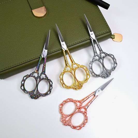 Antique Floral Sewing & Stationery Scissors