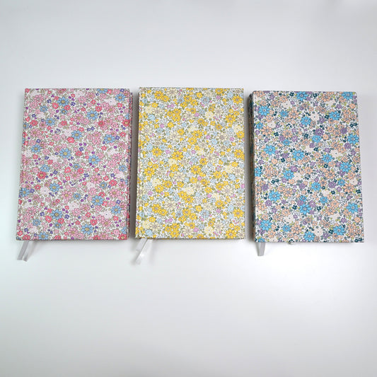 [B-Grade Sale] A5 Notebook:  Floral Fabric Journals