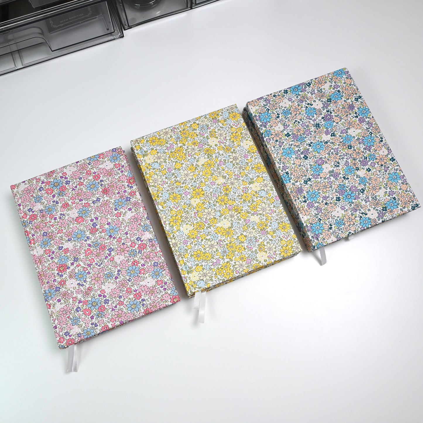 [B-Grade Sale] A5 Notebook:  Floral Fabric Journals