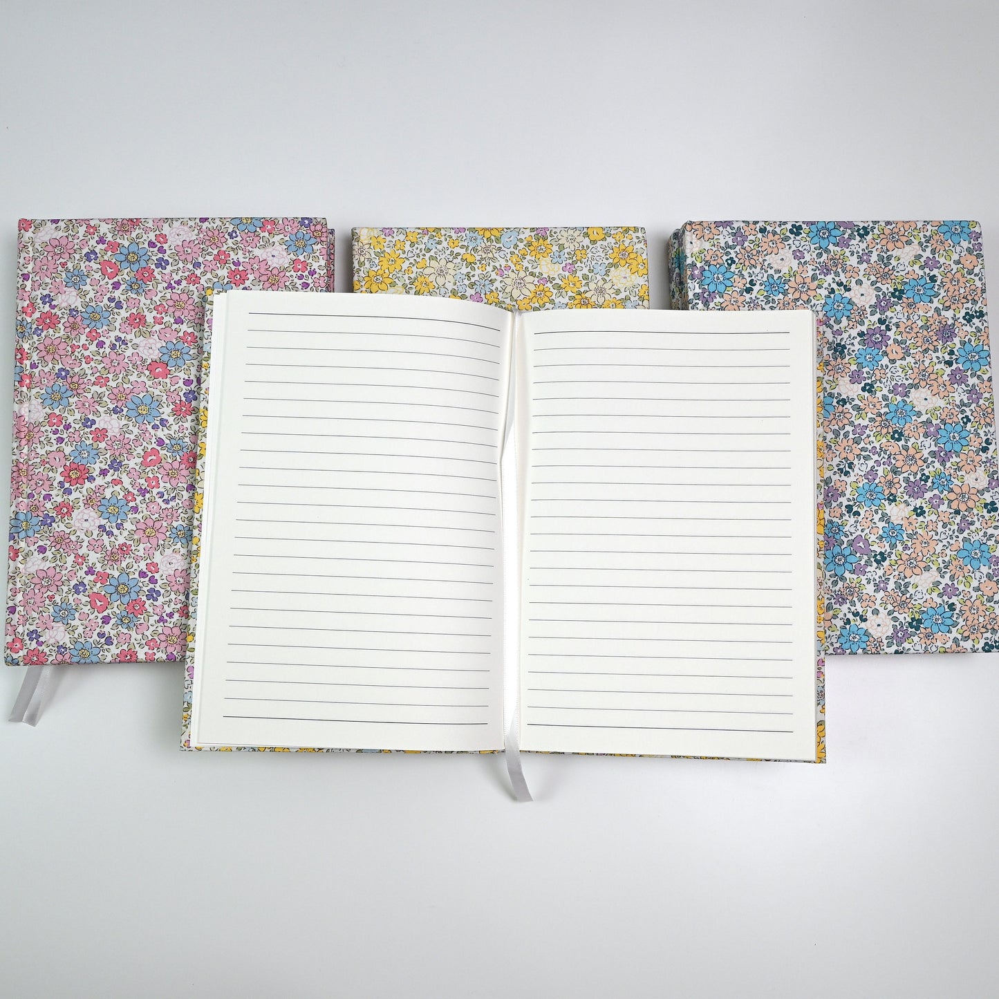 [B-Grade Sale] A5 Notebook:  Floral Fabric Journals