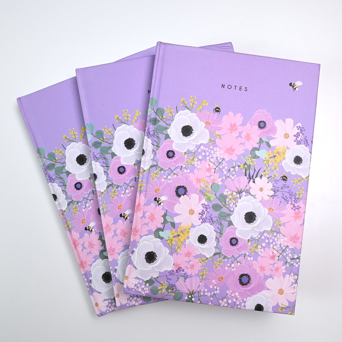 [B-GRADE SALE] A5 Lavender Floral Hardcover Journal