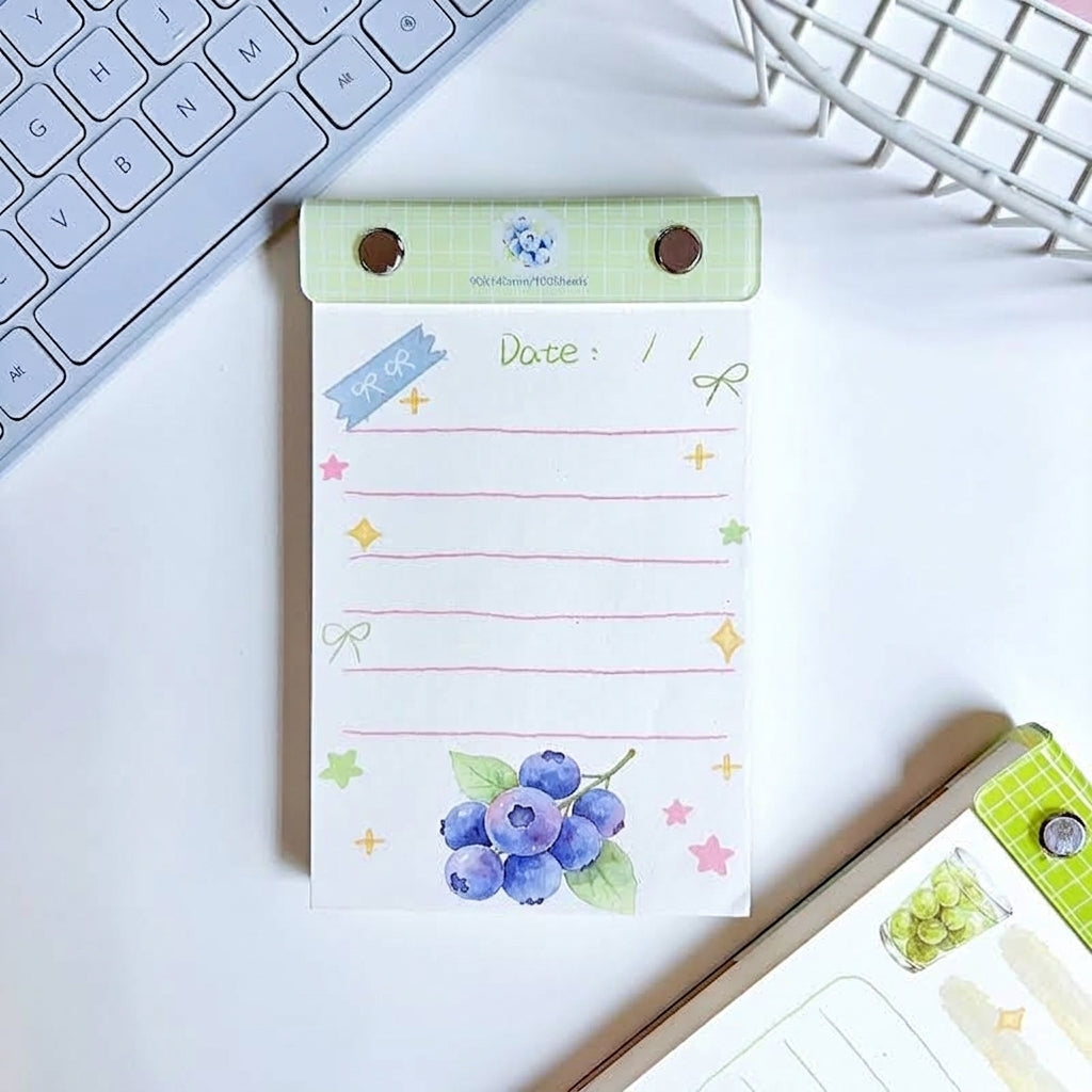 Sweet Fruit Series Pocket Notepad — 100 Sheets Desk Stationery