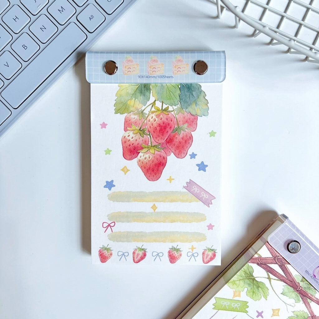 Sweet Fruit Series Pocket Notepad — 100 Sheets Desk Stationery