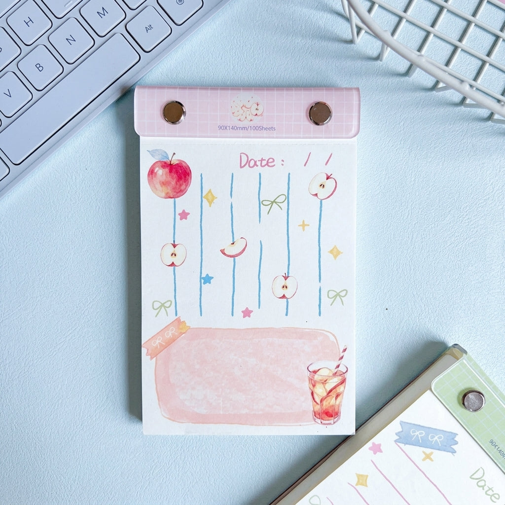 Sweet Fruit Series Pocket Notepad — 100 Sheets Desk Stationery